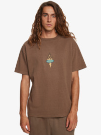 quiksilver, Saturn Scorched - T-Shirt for Men, CHOCOLATE CHIP (kqd0) Saturn Scorched - T-Shirt for Men EQYZT07334