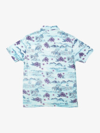 quiksilver, Boys 8-16 Sunset Floral Short Sleeve Shirt, ICE BLUE SUNSET ART (gcz6) SUNSET FLORAL YOUTH UQBWT03004