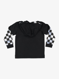 quiksilver, Boys 2-7 Checkers Long Sleeve Hooded T-Shirt, BLACK (kvj0) CHECKERS HOODY BOY UQKKT03043