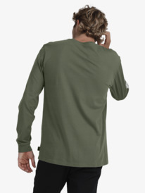 quiksilver, Mens Waterman Shipwrecked Long Sleeve T-Shirt, DUSTY OLIVE (gpb0) SHIPWRECKED LS UQMZT03214
