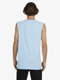 quiksilver, Mens Premium Washed Muscle T-Shirt, AIRY BLUE (bfa0) PREMIUM WASHED MUSCLE UQYZT04746