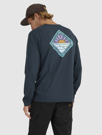 quiksilver, Mens Scenic Journey Long Sleeve T-Shirt, MIDNIGHT NAVY (bsl0) SCENIC JOURNEY LS UQYZT04880