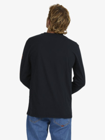 quiksilver, Mens Palm Waves Long Sleeve T-Shirt, BLACK (kvj0) PALM WAVES LS UQYZT04881
