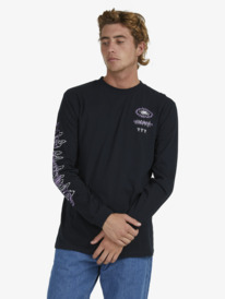 quiksilver, Mens QS Connected Long Sleeve T-Shirt, BLACK (kvj0) QS CONNECTED LS UQYZT04882