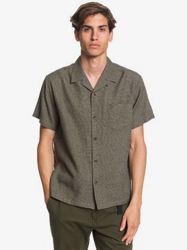 Waterman Fifties Micro - Short Sleeve Hemp Shirt  EQMWT03300