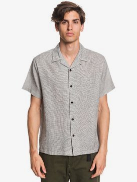 Waterman Fifties Micro - Short Sleeve Hemp Shirt  EQMWT03300
