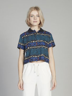 Quiksilver Womens - Boxy Short Sleeve Polo Shirt for Women  EQWKT03016