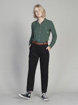 Quiksilver Womens - Pleated Corduroy Trousers for Women  EQWNP03004
