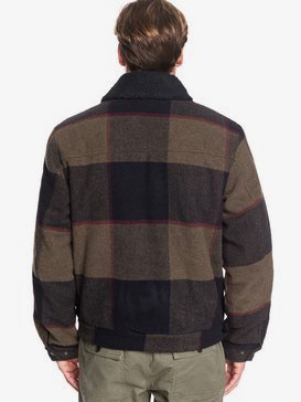 Hurry Down - Sherpa Collar Zip-Up Jacket for Men  EQYJK03515