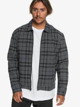 Check - Drop Shoulder Zip-Up Jacket  EQYJK03558