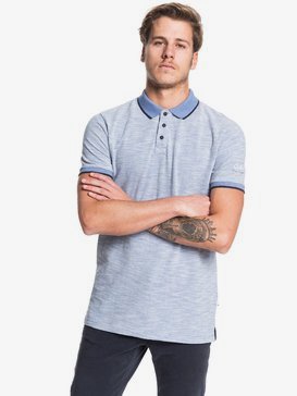 Burning Mountain - Short Sleeve Polo Shirt for Men  EQYKT03910