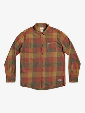 Chemise Manches Longues Vintage Années 80 KMart - Flannel à Carreaux Marron, Taille L