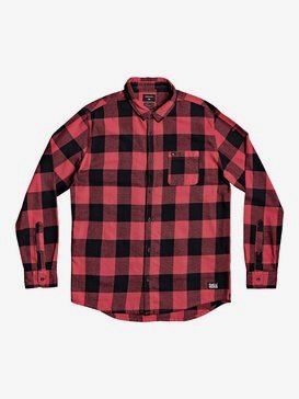 Chemise Eddie Bauer Homme Rouge à Carreaux Flanelle - Taille M - Manches Longues