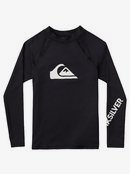 Black 3 Quiksilver Little TIME Long Sleeve BOY UPF 50 Sun Protection
