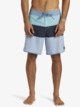 Short De Bain Quicksilver Aikau Homme Taille 33 - Noir, Nylon, Vintage - Occasion Très Bon état