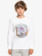 Wavey Skull - Long Sleeve T-Shirt for Boys  EQBZT04378