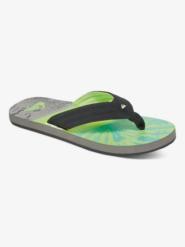quiksilver youth flip flops