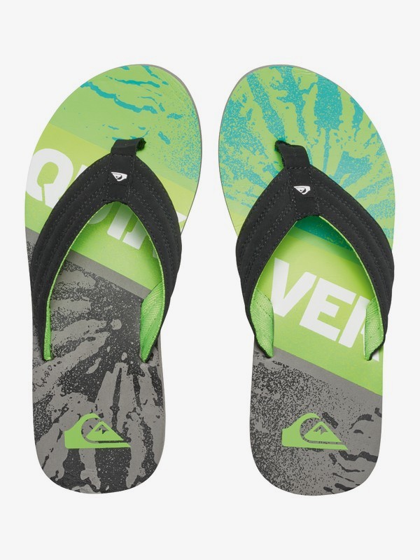 quiksilver youth flip flops
