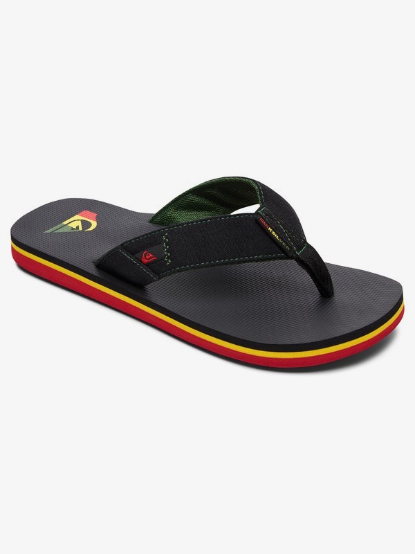 quiksilver, Molokai Abyss - Sandalen voor Jongens, GREEN/BLACK/GREEN (xgkg) 0 Molokai Abyss - Sandalen voor Jongens Green AQBL100360 Quiksilver