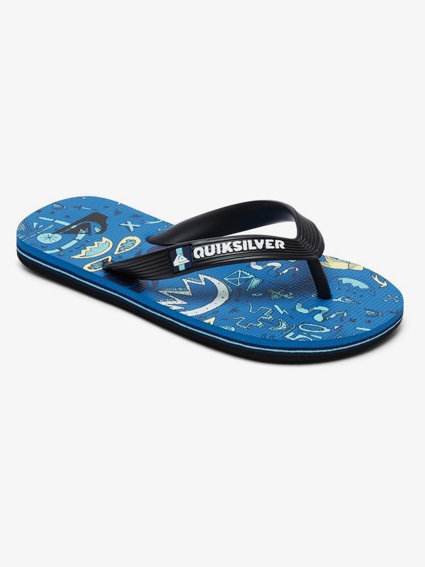 quiksilver, Molokai Mystery Bus - Teenslippers voor Jongens, BLACK/BLUE/BLUE (xkbb) 0 Molokai Mystery Bus - Teenslippers voor Jongens Black AQBL100364 Quiksilver
