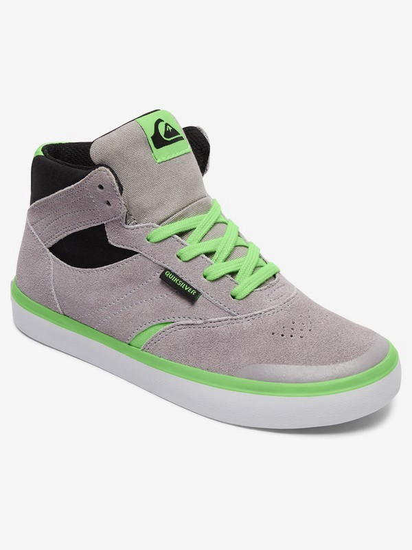 quiksilver, Burc - Baskets pour Garçon, GREY/GREY/GREEN (xssg) 0 Burc - Baskets pour Garçon AQBS300027 Quiksilver
