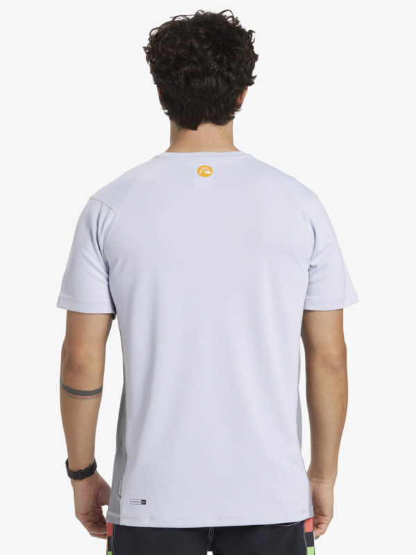 Bamboo Check - Short Sleeve UPF 50 Surf T-Shirt for Men  AQMWR03035