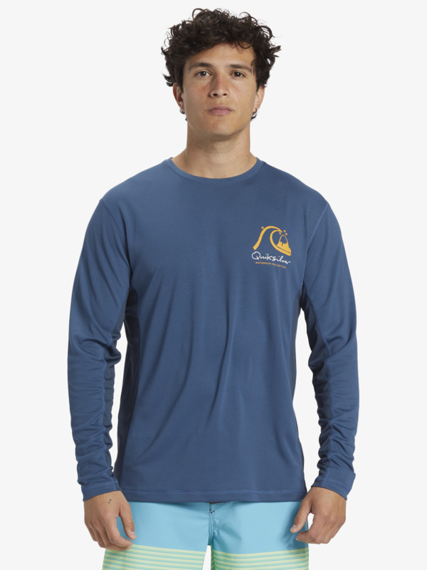 Bamboo Check - Long Sleeve UPF 50 Surf T-Shirt for Men  AQMWR03036