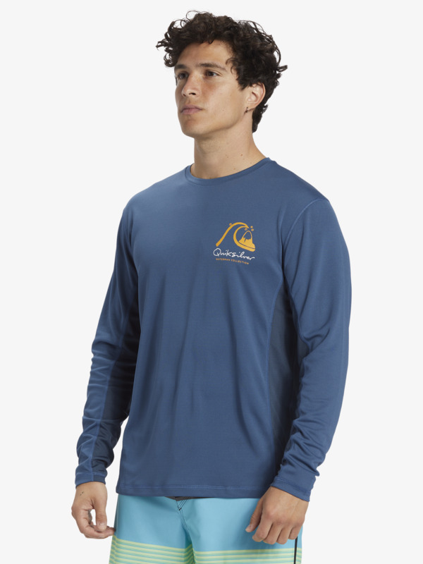 Bamboo Check - Long Sleeve UPF 50 Surf T-Shirt for Men  AQMWR03036