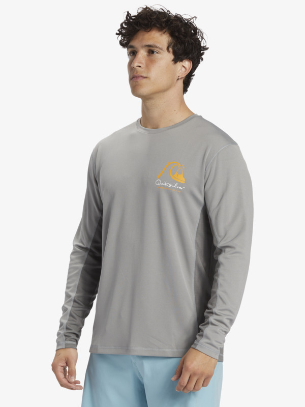 Bamboo Check - Long Sleeve UPF 50 Surf T-Shirt for Men  AQMWR03036