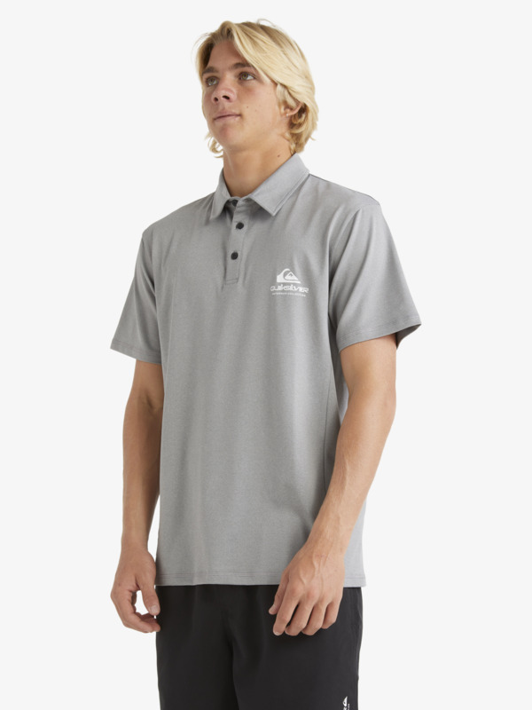 Mens Baitball Long Sleeve UPF 50 Surf Polo Shirt Quiksilver