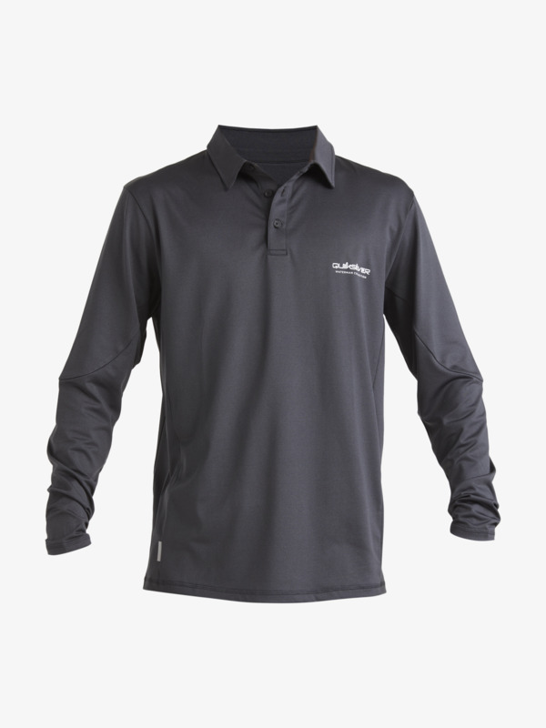 Mens Baitball Long Sleeve UPF 50 Surf Polo Shirt Quiksilver