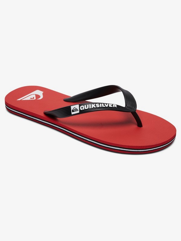 quiksilver, Molokai - Chanclas para Hombre, BLACK/RED/WHITE (xkrw) 0 Molokai - Chanclas para Hombre Negro AQYL100601 Quiksilver