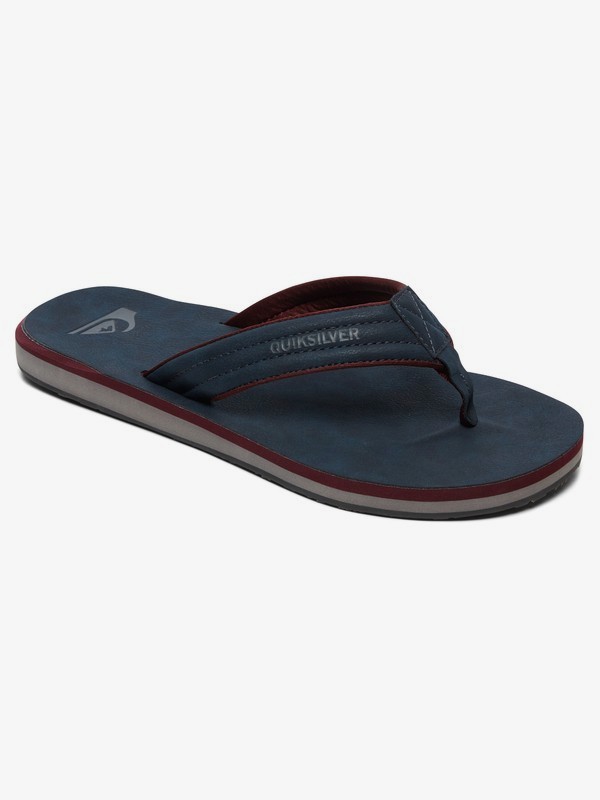quiksilver, Carver Nubuck - Sandals for Men, BLUE/RED/GREY (xbrs) 0 Carver Nubuck - Sandals for Men Blue AQYL100623 Quiksilver