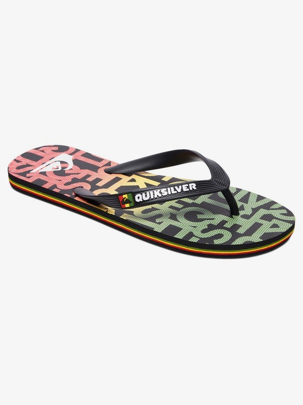 quiksilver rasta flip flops