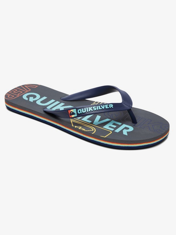 quiksilver, Molokai Nitro - Chanclas para Hombre, BLACK/GREY/BLUE (xksb) 0 Molokai Nitro - Chanclas para Hombre Negro AQYL100787 Quiksilver