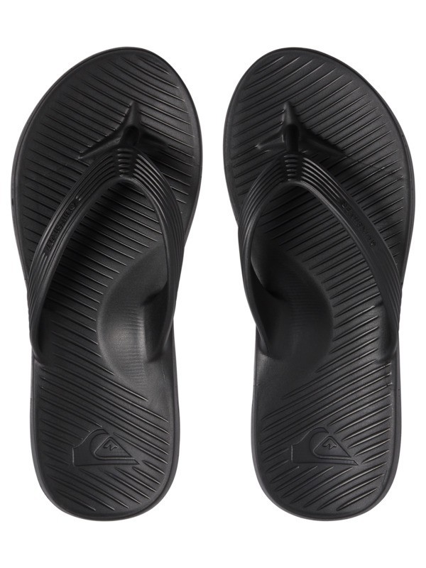 quiksilver black flip flops