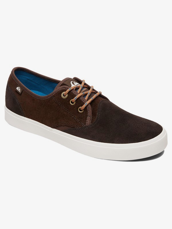 quiksilver, Shorebreak Deluxe - Shoes for Men, BROWN/BROWN/WHITE (xccw) 0 Shorebreak Deluxe - Shoes for Men Brown AQYS300074 Quiksilver