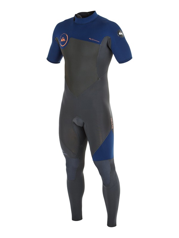 quiksilver, Syncro GBS 2/2mm - Back Zip Short Sleeve Wetsuit, GRAPHITE/ INK BLUE (xssb) 0 Syncro GBS 2/2mm - Back Zip Short Sleeve Wetsuit Grey AQYW303007 Quiksilver