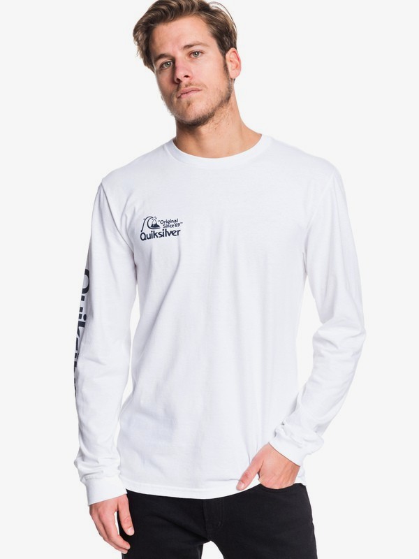 QUIKSILVER Mens Bouncing Heart Long Sleeve Tee