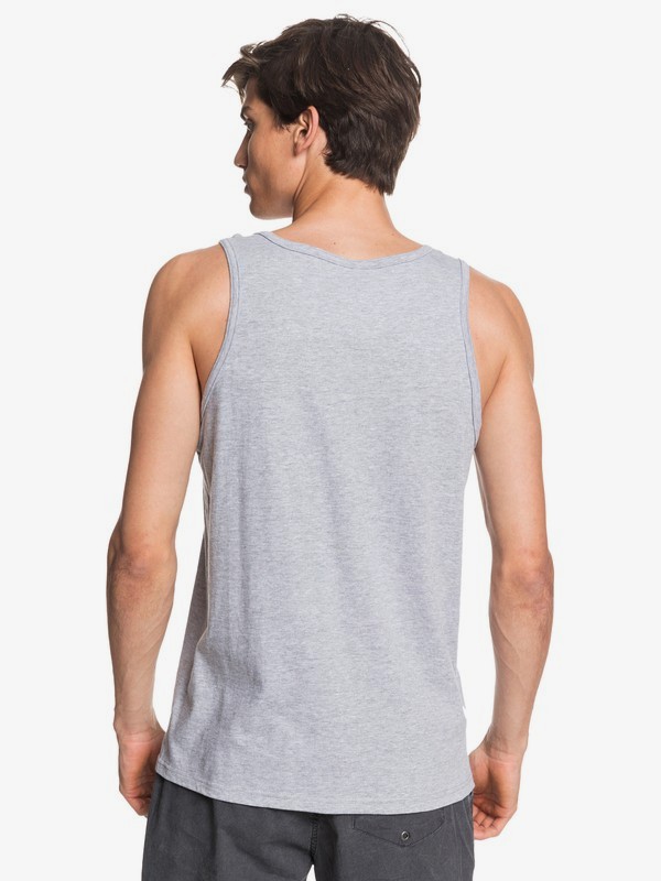 Quiksilver Mens COMP Logo TEE L Athletic Heather