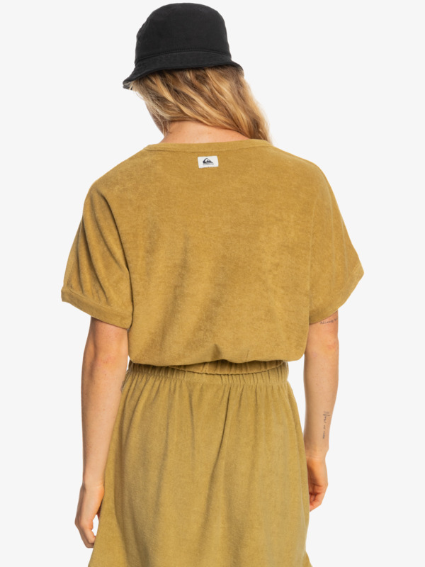 Resort Retreat - Towelling Fabric Top for Women  EQWKT03177