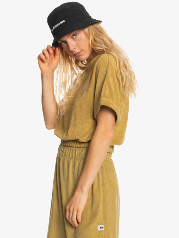 Resort Retreat - Towelling Fabric Top for Women  EQWKT03177