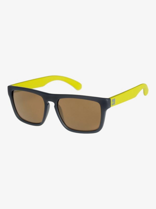 quiksilver, Small Fry - Gafas de sol para Chicos 8-16, DARK GREY/LIME (xssg) 0 Small Fry - Gafas de sol para Chicos 8-16 Gris EKS4077 Quiksilver
