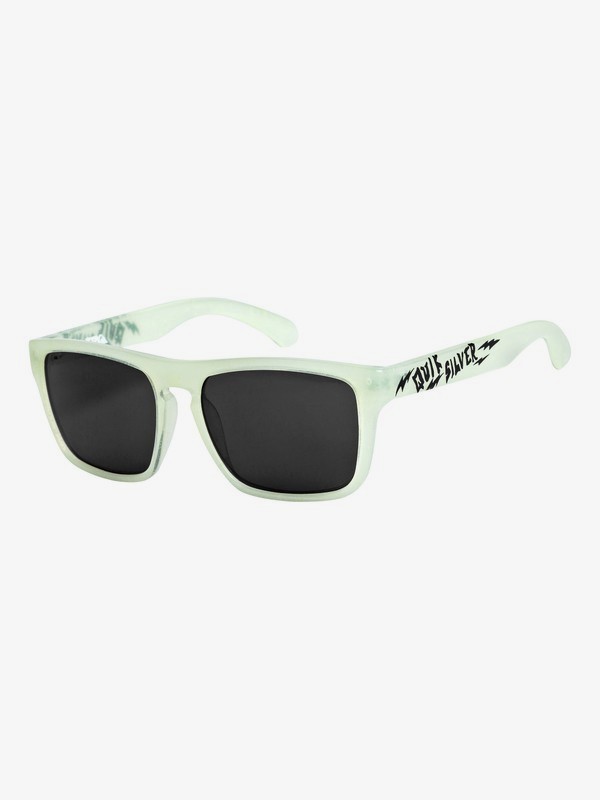 quiksilver, Small Fry - Gafas de sol para Chicos 8-16, SHINY CRYSTAL YELLOW GLOW-PRIN (xyyk) 0 Small Fry - Gafas de sol para Chicos 8-16 Amarillo EKS4077 Quiksilver