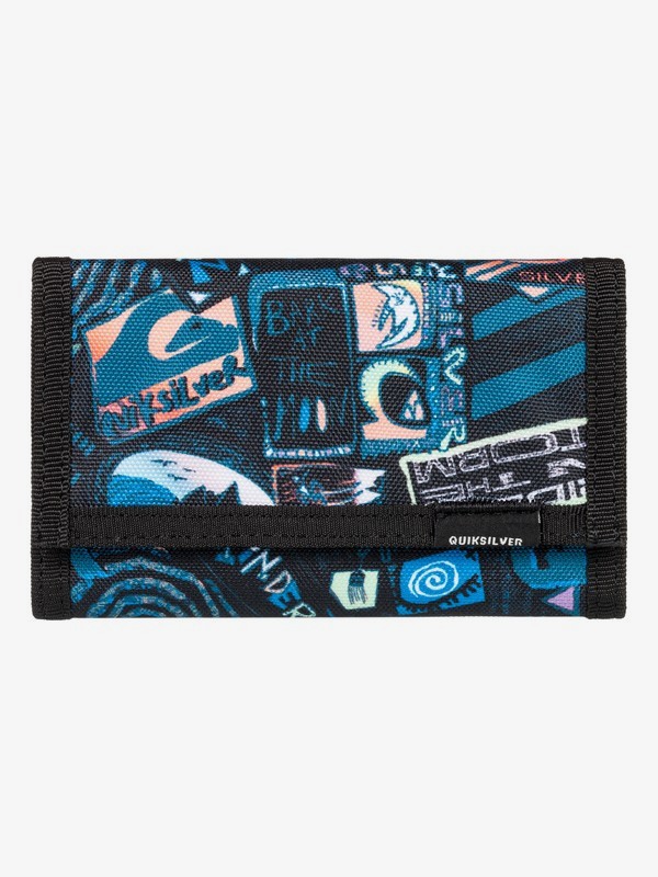 quiksilver, The Everydaily - Cartera de Triple Hoja para Chicos 8-16, TRUE BLACK (kvj3) 0 The Everydaily - Cartera de Triple Hoja para Chicos 8-16 Negro EQBAA03067 Quiksilver
