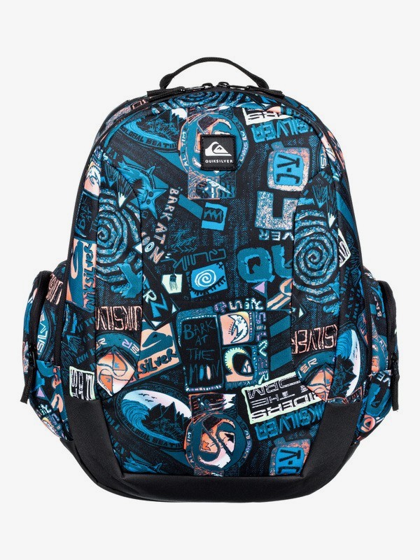 quiksilver, Schoolie 30L - Large Backpack for Kids, TRUE BLACK (kvj3) 0 Schoolie 30L - Large Backpack for Kids Black EQBBP03036 Quiksilver