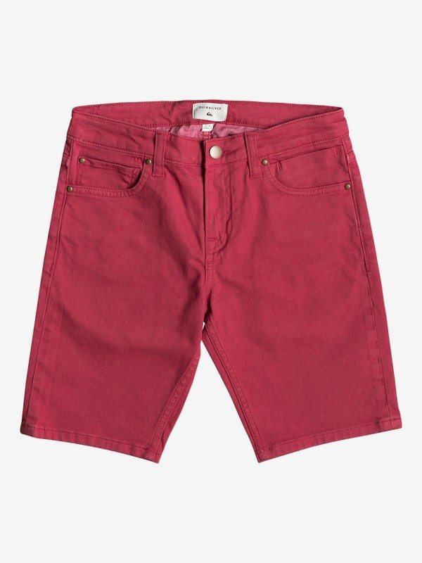 quiksilver, Distorsion Colours - Short Vaquero para Chicos 8-16, BRICK RED (rqn0) 0 Distorsion Colours - Short Vaquero para Chicos 8-16 Rojo EQBDS03058 Quiksilver