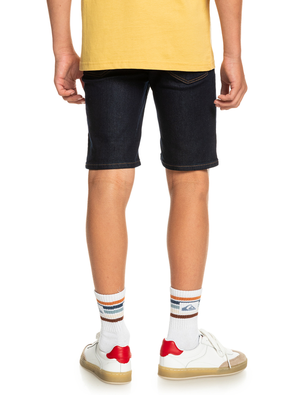 Modern Flave Rinse - Denim Shorts for Boys 8-16 EQBDS03063