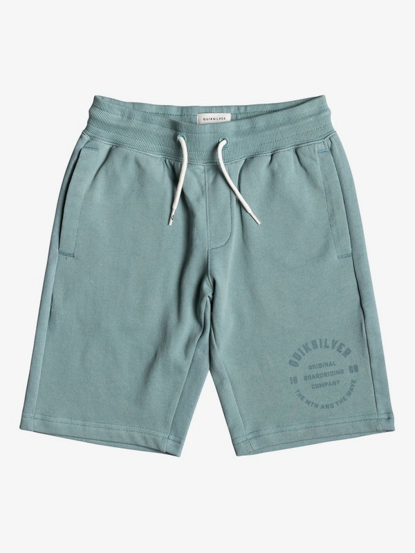quiksilver, Everyday - Short de Felpa para Chicos 8-16, STORMY SEA (blh0) 0 Everyday - Short de Felpa para Chicos 8-16 Azul EQBFB03072 Quiksilver