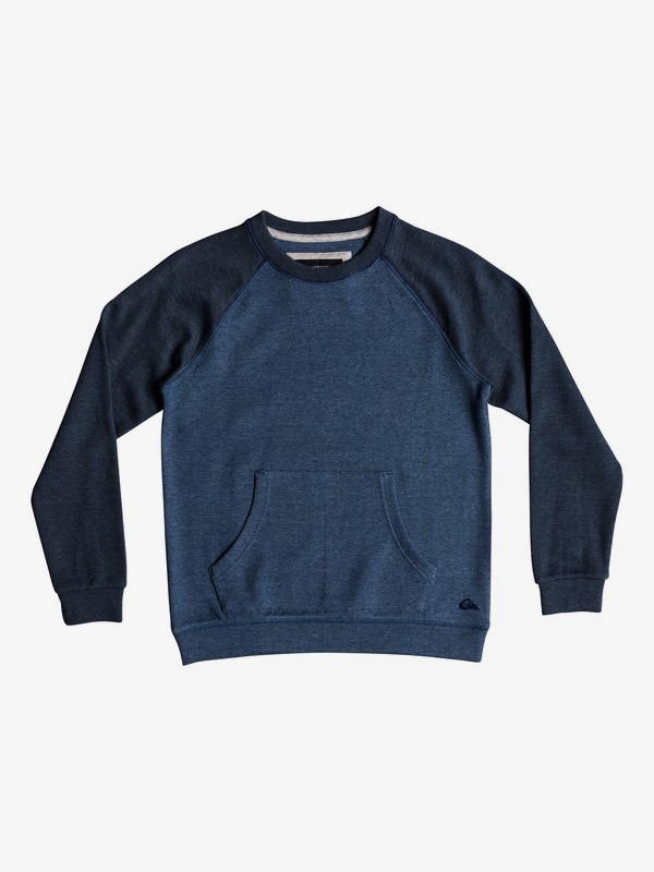 quiksilver, Свитшот Ma Jime, MEDIEVAL BLUE HEATHER (bteh) 0 Свитшот Ma Jime Синий EQBFT03471 Quiksilver